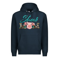 Navy show mom pig Premium Hoodie - Artiststas