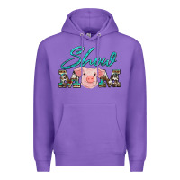 Purple show mom pig Premium Hoodie - Artiststas