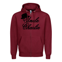 Burgundy charlie wilson music Zipper Hoodie - linhVisuals