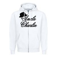 White charlie wilson music Zipper Hoodie - linhVisuals