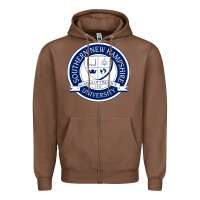 Chestnut Southern New Hampshire University Zipper Hoodie - linhVisuals