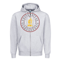 Heather Grey Tuskegee University Zipper Hoodie - linhVisuals