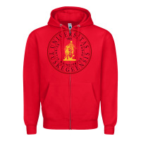 Red Tuskegee University Zipper Hoodie - linhVisuals
