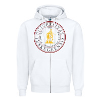 White Tuskegee University Zipper Hoodie - linhVisuals