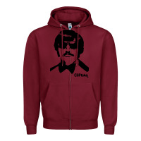 Burgundy tony clifton Zipper Hoodie - linhVisuals