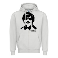 Dove Grey tony clifton Zipper Hoodie - linhVisuals