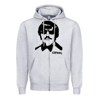 Heather Grey tony clifton Zipper Hoodie - linhVisuals