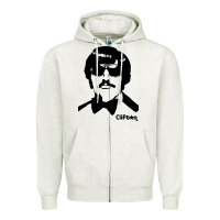Oatmeal Heather tony clifton Zipper Hoodie - linhVisuals