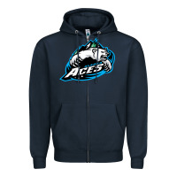 Navy the-alaska-aces-merch Zipper Hoodie - linhVisuals