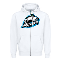 White the-alaska-aces-merch Zipper Hoodie - linhVisuals