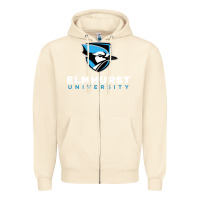 Sandshell elmhurst university Zipper Hoodie - linhVisuals