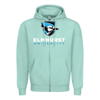 Seafoam elmhurst university Zipper Hoodie - linhVisuals