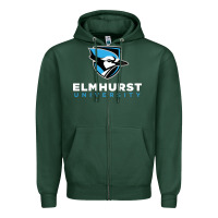 Sports Green elmhurst university Zipper Hoodie - linhVisuals