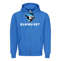 True Royal elmhurst university Zipper Hoodie - linhVisuals