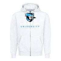 White elmhurst university Zipper Hoodie - linhVisuals