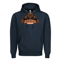 Navy northrop high school Zipper Hoodie - linhVisuals