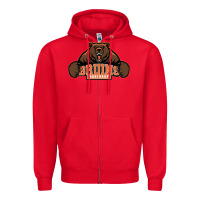 Red northrop high school Zipper Hoodie - linhVisuals