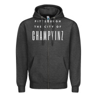 Charcoal Heather pittsburgh city of champyinz steel city Zipper Hoodie - linhVisuals