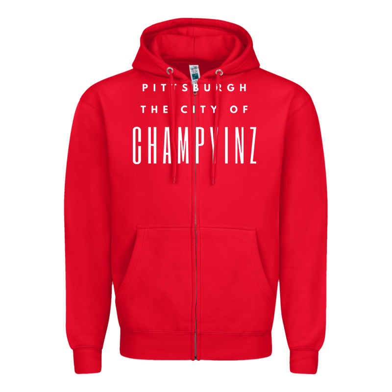 Pittsburgh City Of Champyinz Steel City Zipper Hoodie by linhVisuals | Teevron