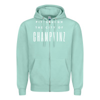 Seafoam pittsburgh city of champyinz steel city Zipper Hoodie - linhVisuals