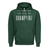 Sports Green pittsburgh city of champyinz steel city Zipper Hoodie - linhVisuals