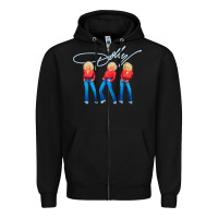 Black dolly musician Zipper Hoodie - linhVisuals