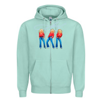 Seafoam dolly musician Zipper Hoodie - linhVisuals