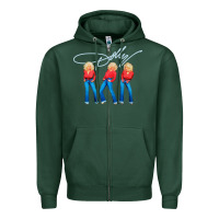 Sports Green dolly musician Zipper Hoodie - linhVisuals