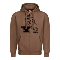 Chestnut yale vintage Zipper Hoodie - linhVisuals