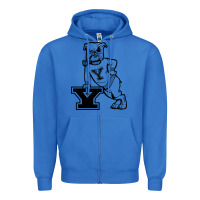 True Royal yale vintage Zipper Hoodie - linhVisuals