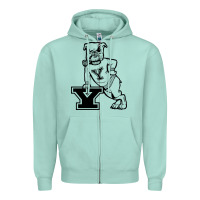 Seafoam yale vintage Zipper Hoodie - linhVisuals