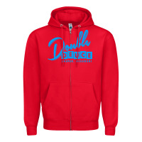 Red double deuce bar Zipper Hoodie - linhVisuals