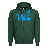 Sports Green double deuce bar Zipper Hoodie - linhVisuals