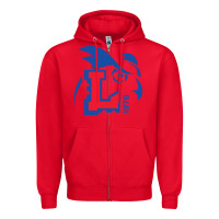 Red lada-togliatti-merch Zipper Hoodie - linhVisuals
