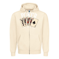 Sandshell poker all in royal flush lucky casino Zipper Hoodie - linhVisuals