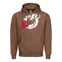Chestnut MSUM Dragons, Gear Zipper Hoodie - linhVisuals