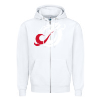 White MSUM Dragons, Gear Zipper Hoodie - linhVisuals