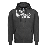 Charcoal Heather THE WARNING Zipper Hoodie - linhVisuals