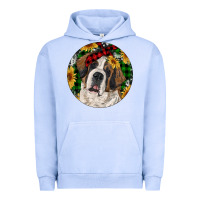 Pigment Grape Ice Christmas St. Bernard Urban Hoodie - RanaPortraitStore