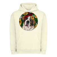 Pigment Pistachio Christmas St. Bernard Urban Hoodie - RanaPortraitStore