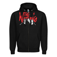 Black THE WARNING TOUR Zipper Hoodie - linhVisuals