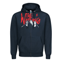Navy THE WARNING TOUR Zipper Hoodie - linhVisuals