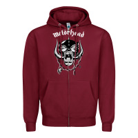 Burgundy MUSIC ROCK Zipper Hoodie - linhVisuals