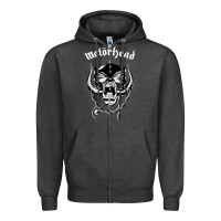 Charcoal Heather MUSIC ROCK Zipper Hoodie - linhVisuals