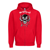 Red MUSIC ROCK Zipper Hoodie - linhVisuals