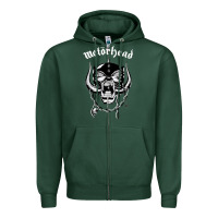 Sports Green MUSIC ROCK Zipper Hoodie - linhVisuals