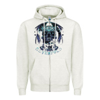 Oatmeal Heather avenged sevenfold Zipper Hoodie - linhVisuals