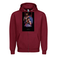 Burgundy rap music juice Zipper Hoodie - linhVisuals