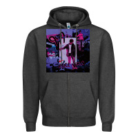 Charcoal Heather juice album music Zipper Hoodie - linhVisuals