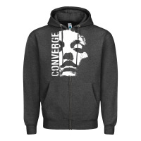 Charcoal Heather converge Zipper Hoodie - linhVisuals